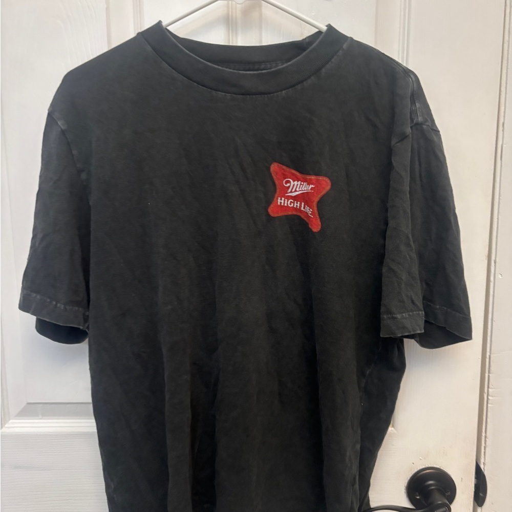 Miller High Life Black Short Sleeve Tee